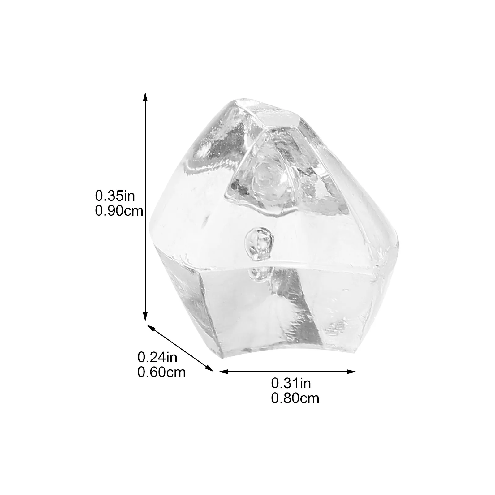 40Pcs Resin Diamond Charms Fake Diamonds for Crafts Vase Fillers Wedding Table Decor Home Decor Flower Bouquets Party Decoration