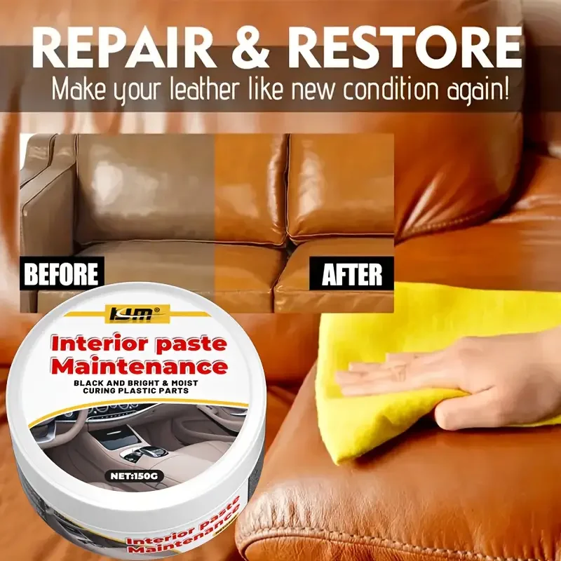 150g multi-purpose care cream - an all-in-one repair lotion for sofas, jackets, shoes, and car interiors and accessories