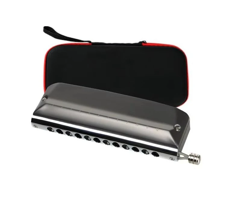 New 12-hole 48-tone Chromatic Hohner Harmonica Adult Beginner Starter Playing Grade Instrument Gift Box