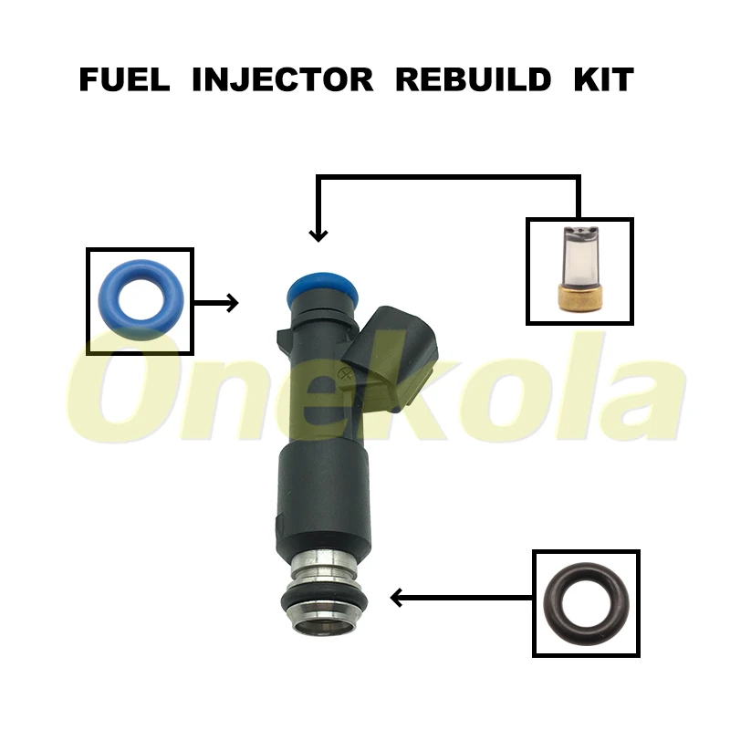 

Fuel Injector Service Repair Kit Filters Orings Seals Grommets for Chevy Cobalt 05-10 Pontiac G5 Pursuit 07-10 FJ722 12582219