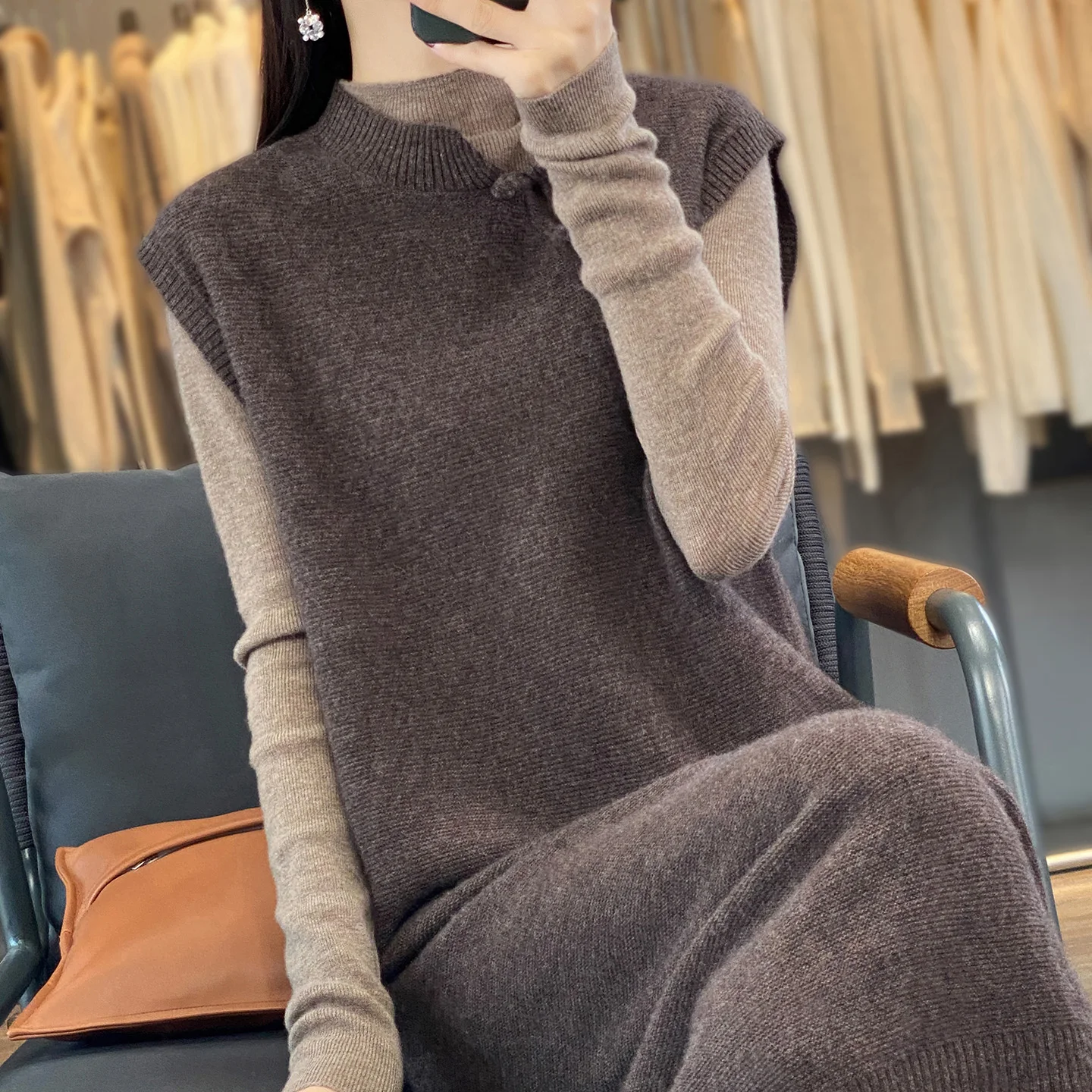 100% Czysta Wełna Damska Jesie – Winter Clothing Layers recenzja i cena