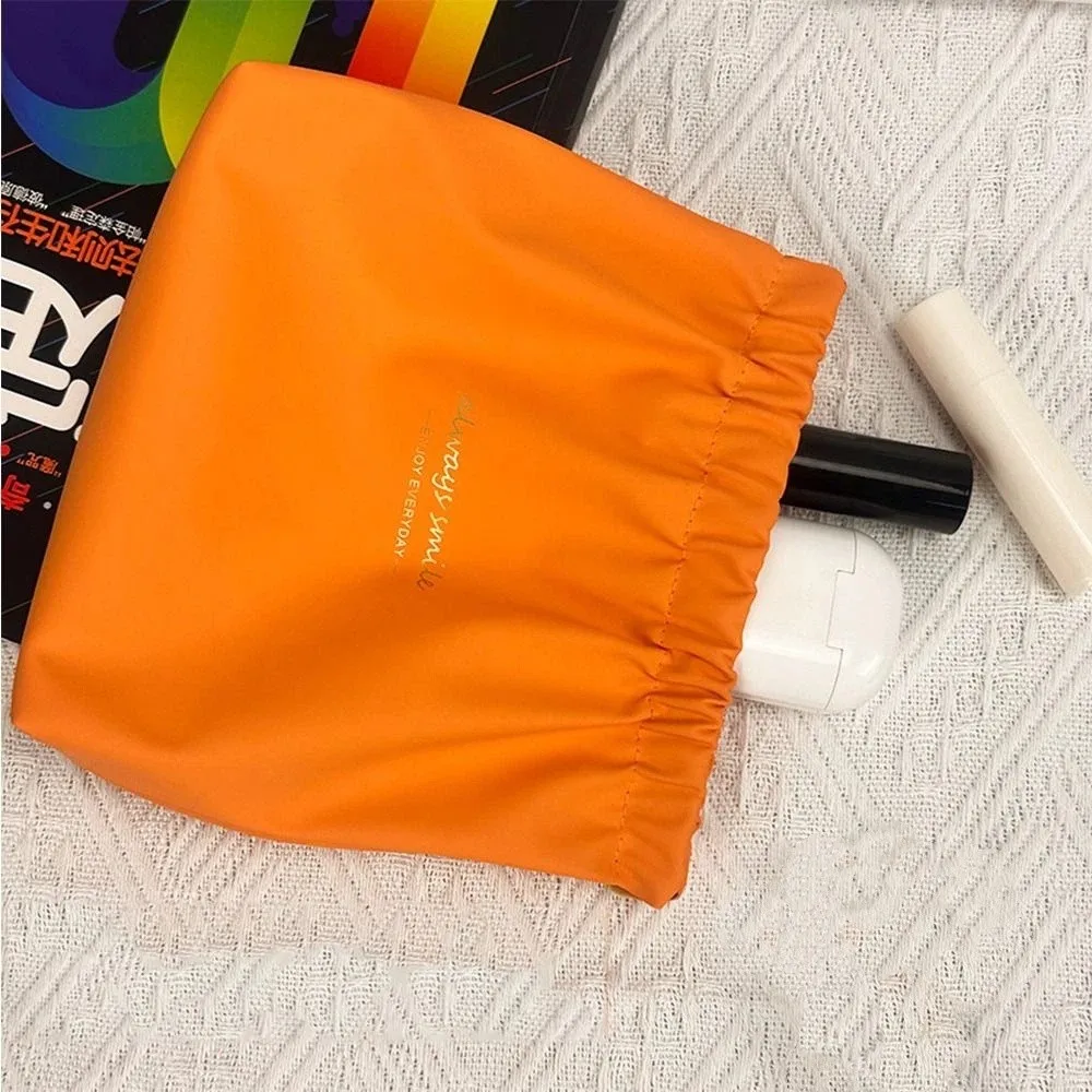 Bag Makeup Case Data Cable Storage Bag PU Women Storage Bag Leaf Spring Bag Travel Makeup Bag Self-closing Cosmetic Bag