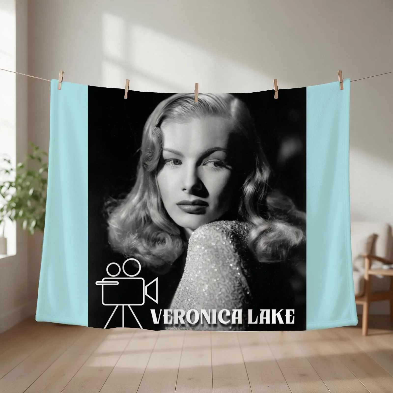 Veronica Lake Throw Blanket couch cozy soft plush fuzzy picnic outdoor blanket