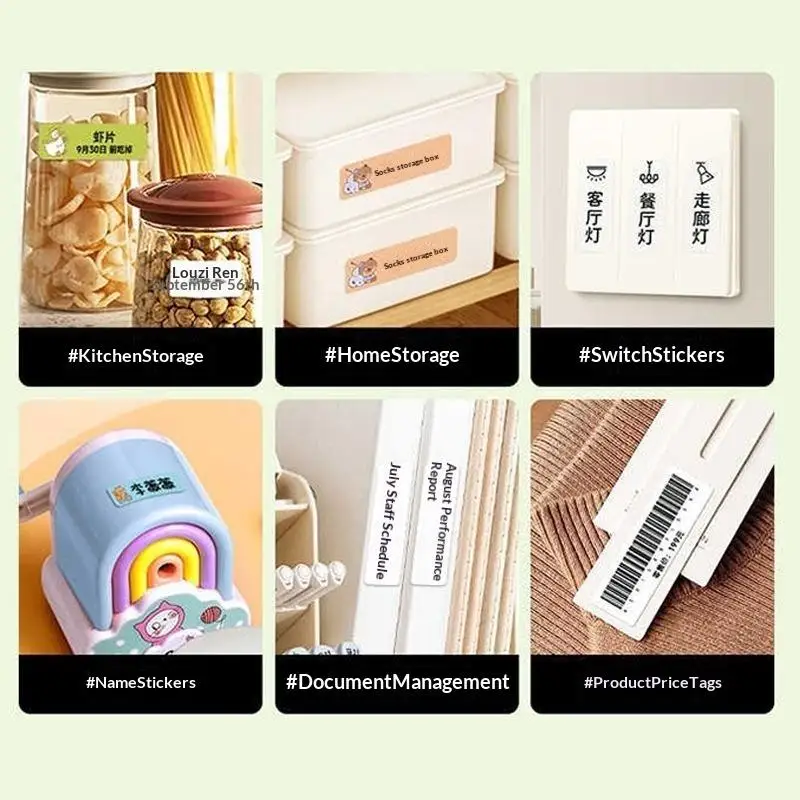 [160pcs/Roll Portable Waterproof Label Sticker,12*40mmSelf-adhesive Colorful Label Stickers Printable Thermal Paper]