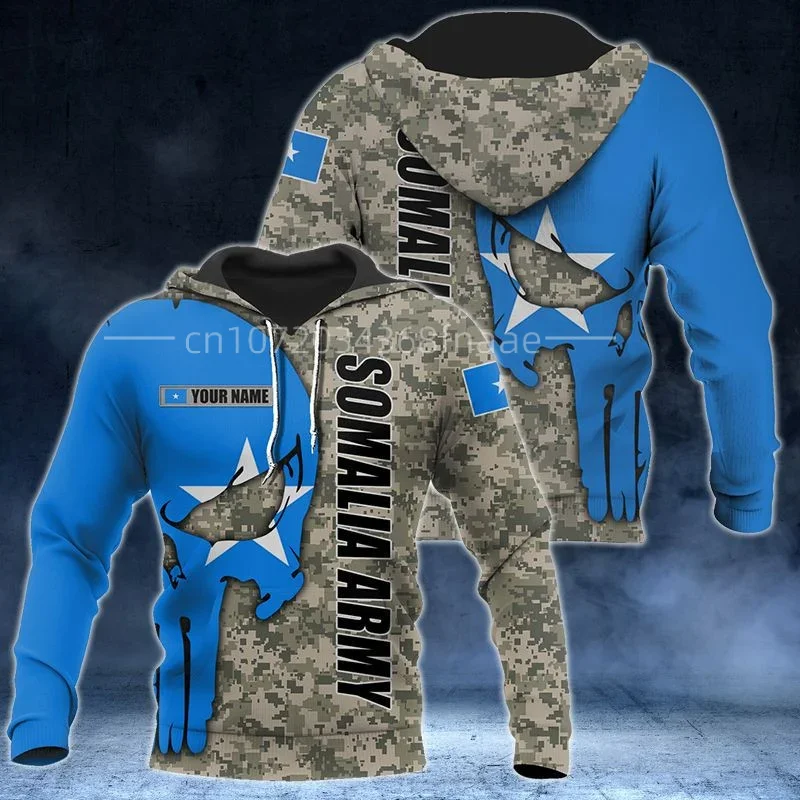 2023 New 3DPrint Newest Custom Name Somalia Flag Men/Women Hrajuku Casual Streetwear Hoodies/Zip/Sweatshirt