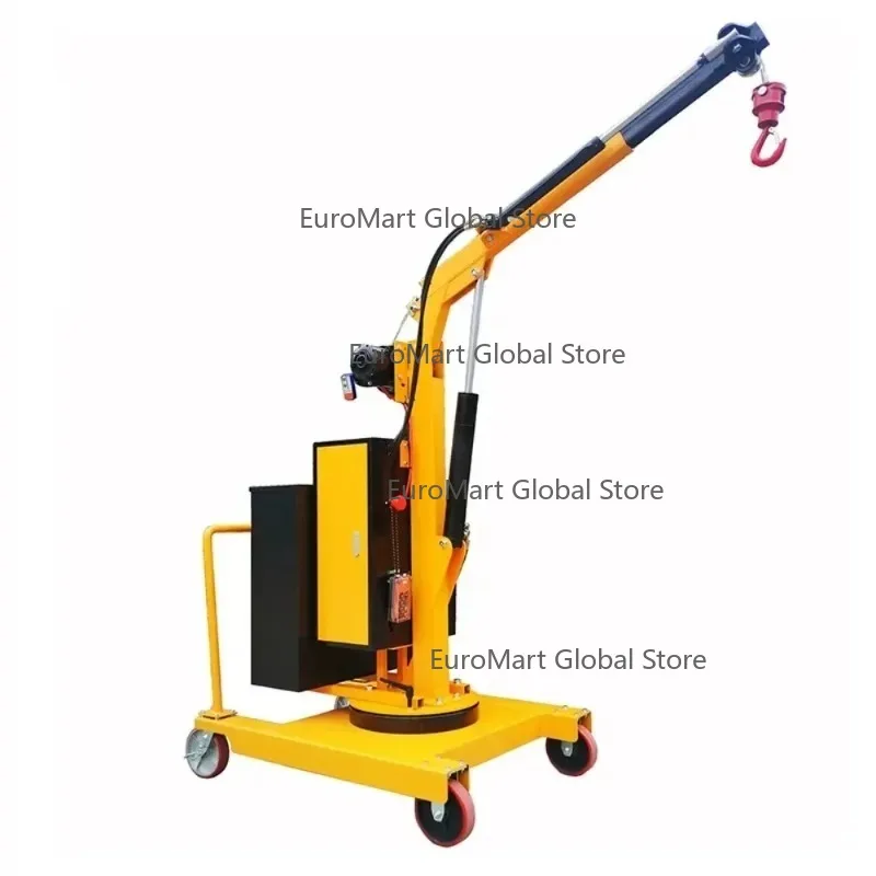 household crane for rotary feeding and mobile running workshop warehouse