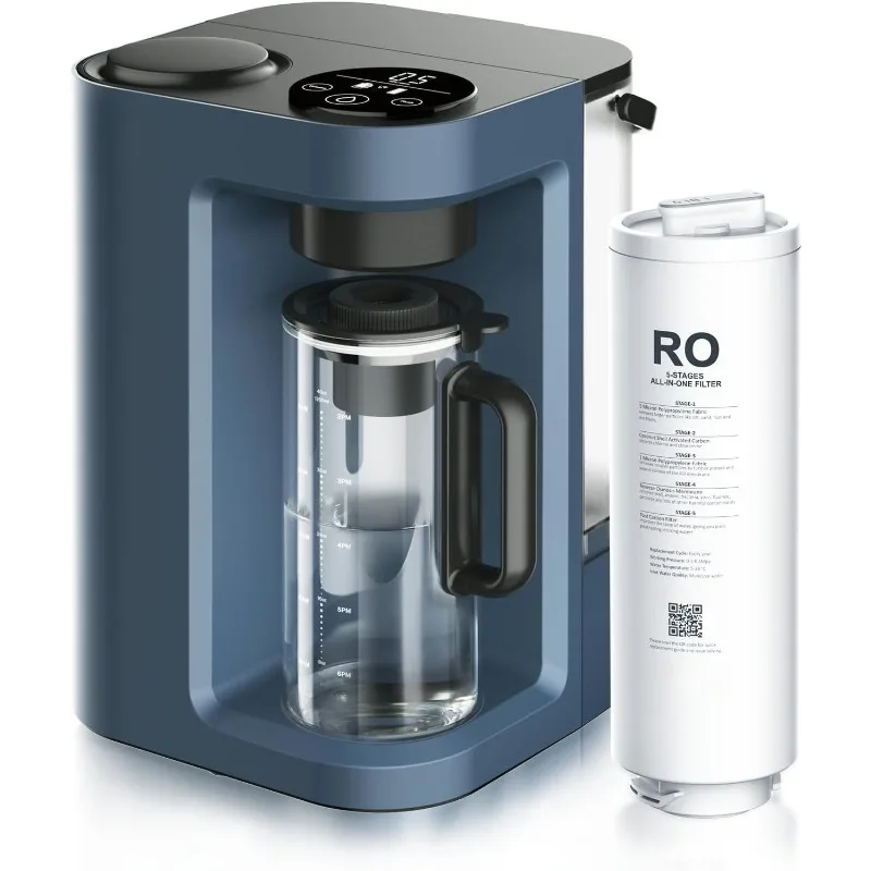 RO100ROPOT-Lite(UV) Countertop Reverse Osmosis Water  System, 7-Stage Purification with UV and Remineralization