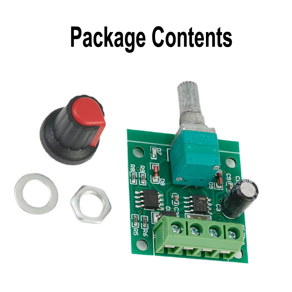 DC Motor DC Motor Speed Controller Boutique DC DC1.8-15V Kit Knob Speed Adjusting Flow Approx. 26*26mm Barrier Terminal Block