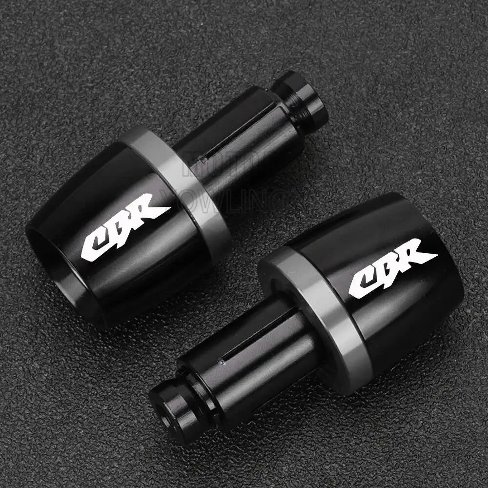 For HONDA CBR 125 150 250 300 400 500 600 900 1000 RR Motorcycle Handlebar Grips Bar Ends Cap 22mm Handle Counterweight Plug