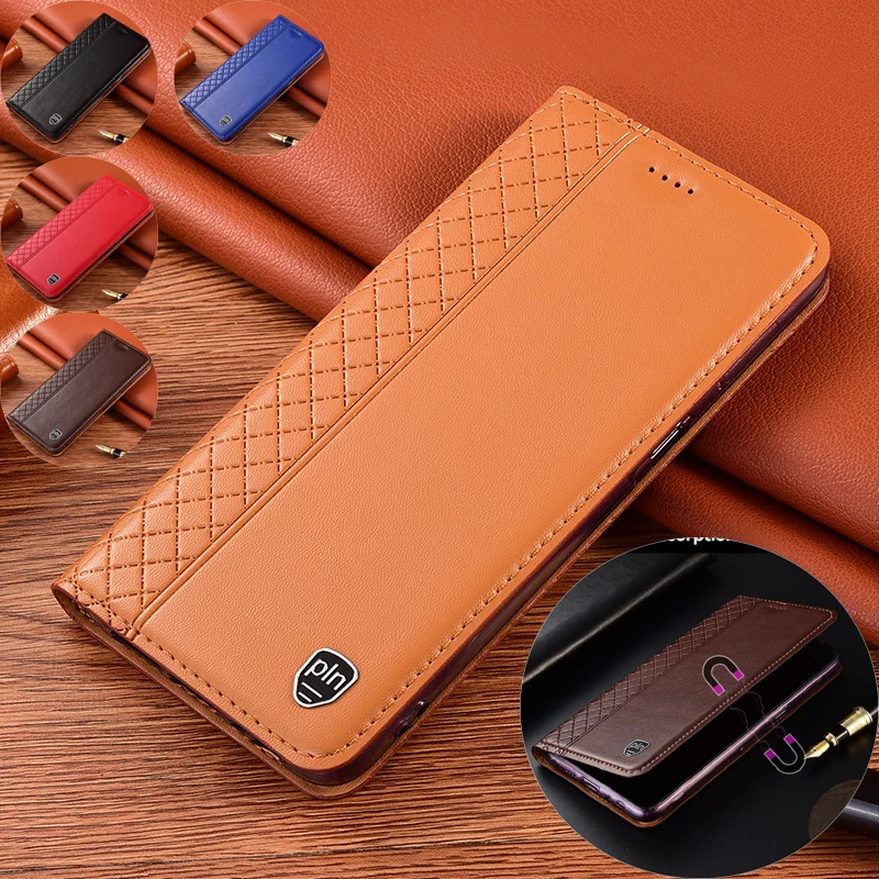 

Magnetic Flip Genuine Leather Phone Cover For iPhone 16e 15 Plus 14 Pro Max 13 Mini 12 Pro 11 SE Xs Max XR 6 7 8 With Card Slots
