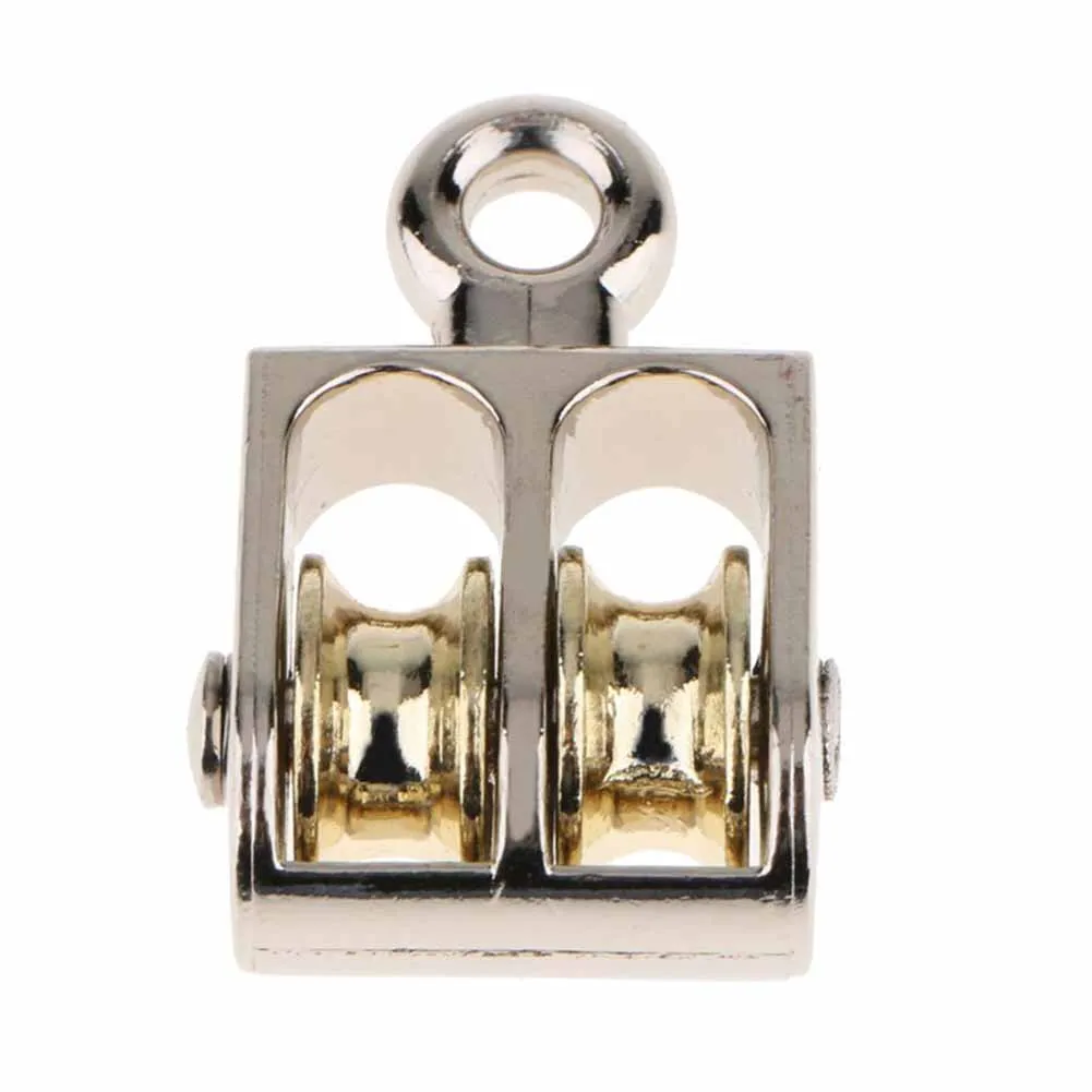 Sheaves Lifting Pulleys Double FIXED Pulley รุ่น 36 มม./52 มม./75 มม. สวยงามสะดวกยกโลหะสังกะสีโลหะผสม