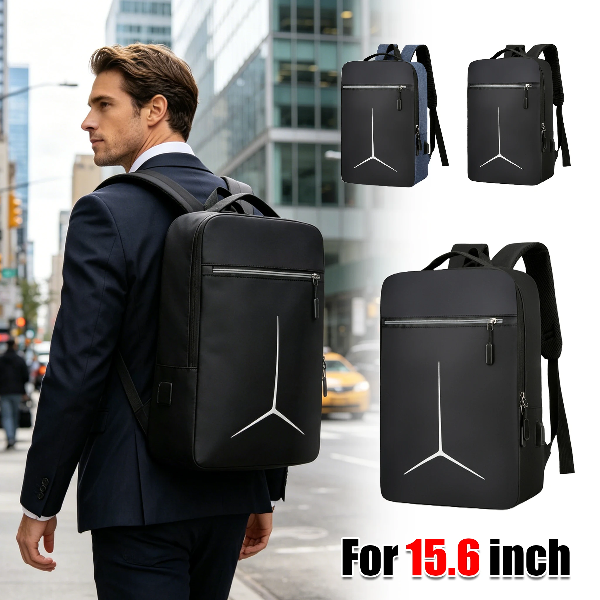 Anti Theft USB Waterproof Hard Shell EVA Laptop Backpack Business Travel Motorcycle Rucksack for Men Fashion