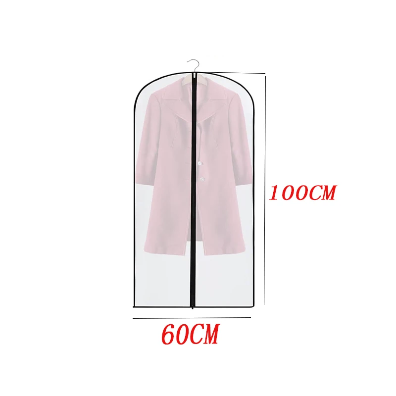 Kleidung Hängen Staub Abdeckung Anzug Mantel Hochzeit Kleid Abdeckung Lagerung Kleiderschrank Hängende Kleidung Organisatoren Kleidung Abdeckung Mit Reißverschluss – Detail 7