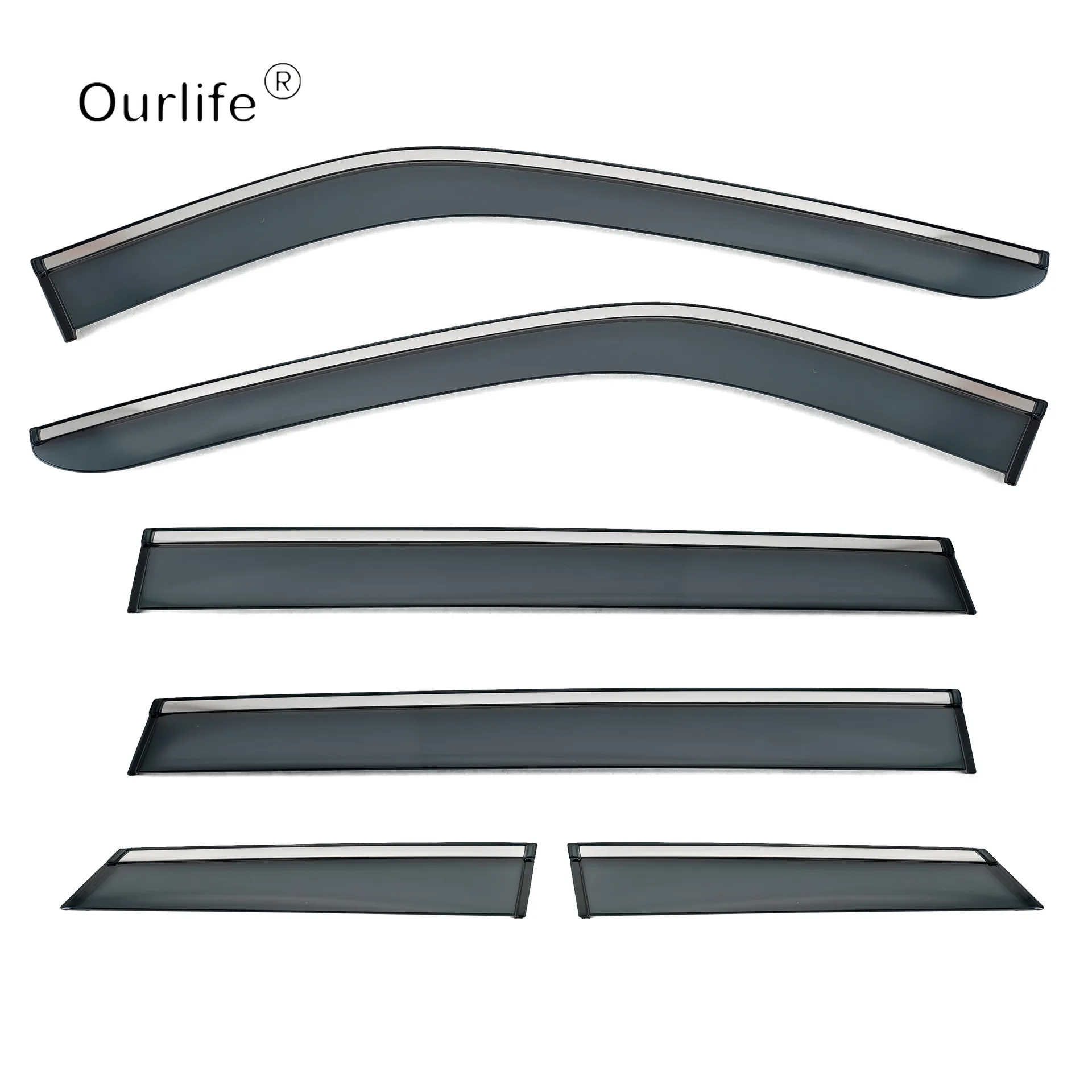 For Jaecoo 5 2026  2027 Window visor Car Sun Rain Guard Vent Shade Deflector Wind Weathershield Moulding TrimTuning Accessories