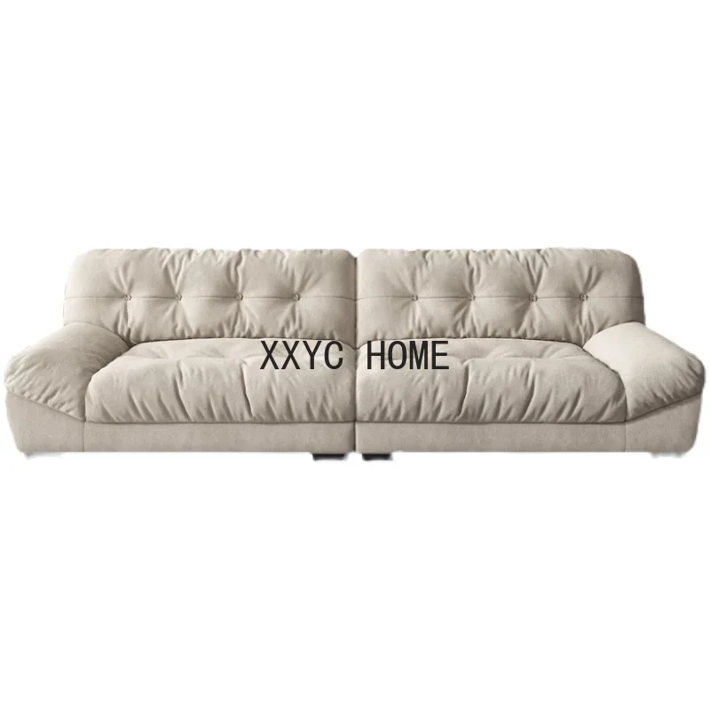 

Italian Simple Cloth Sofa Light Luxury Living Room Floor Leisure Special-Shaped Reception Sofa
