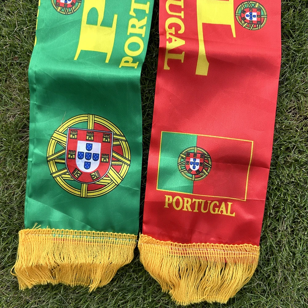 SKY FLAG Portugal bufanda 14x130 cm - doble cara, impresión en satén - imagen 5
