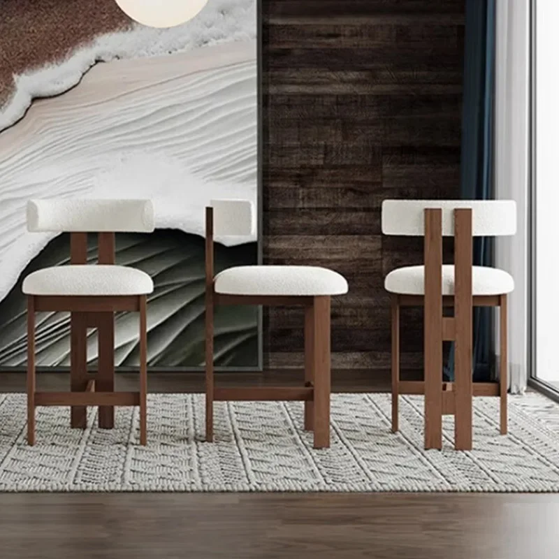 Haushalt hoher Barhocker aus Leder, Inseltisch, Designerstuhl hoch