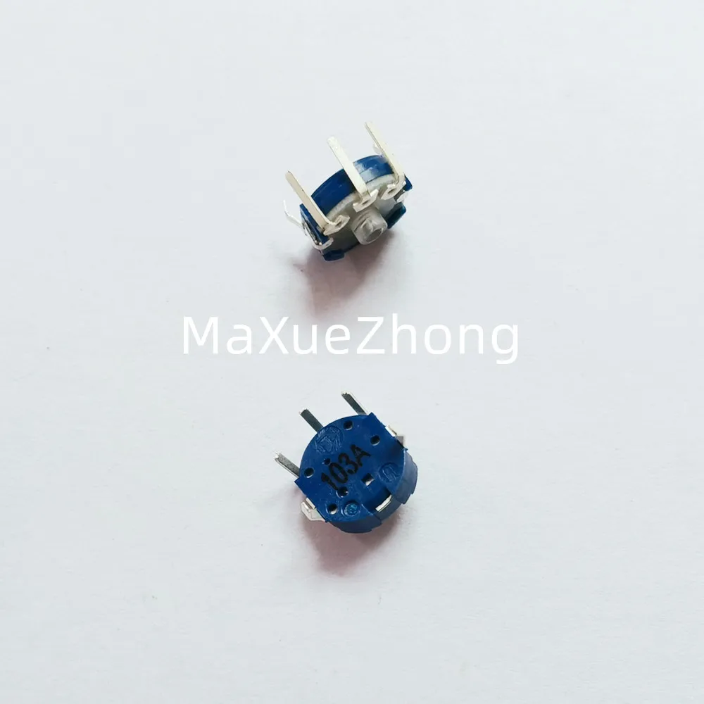 Original new 100% knob mounted RK08H A10K precision fine adjustment dual potentiometer (SWITCH)