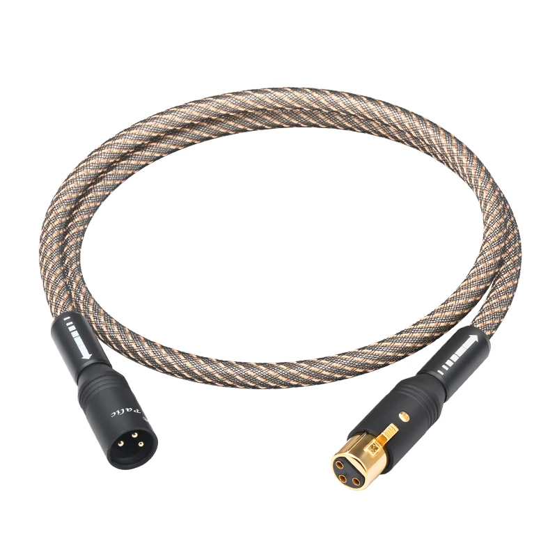 Ataudio hifi xlr audio kabel quad abschirmung geräusch frei 2xlr männlich zu 2xlr weiblich kabel für mischer mikrofon verstärker 4