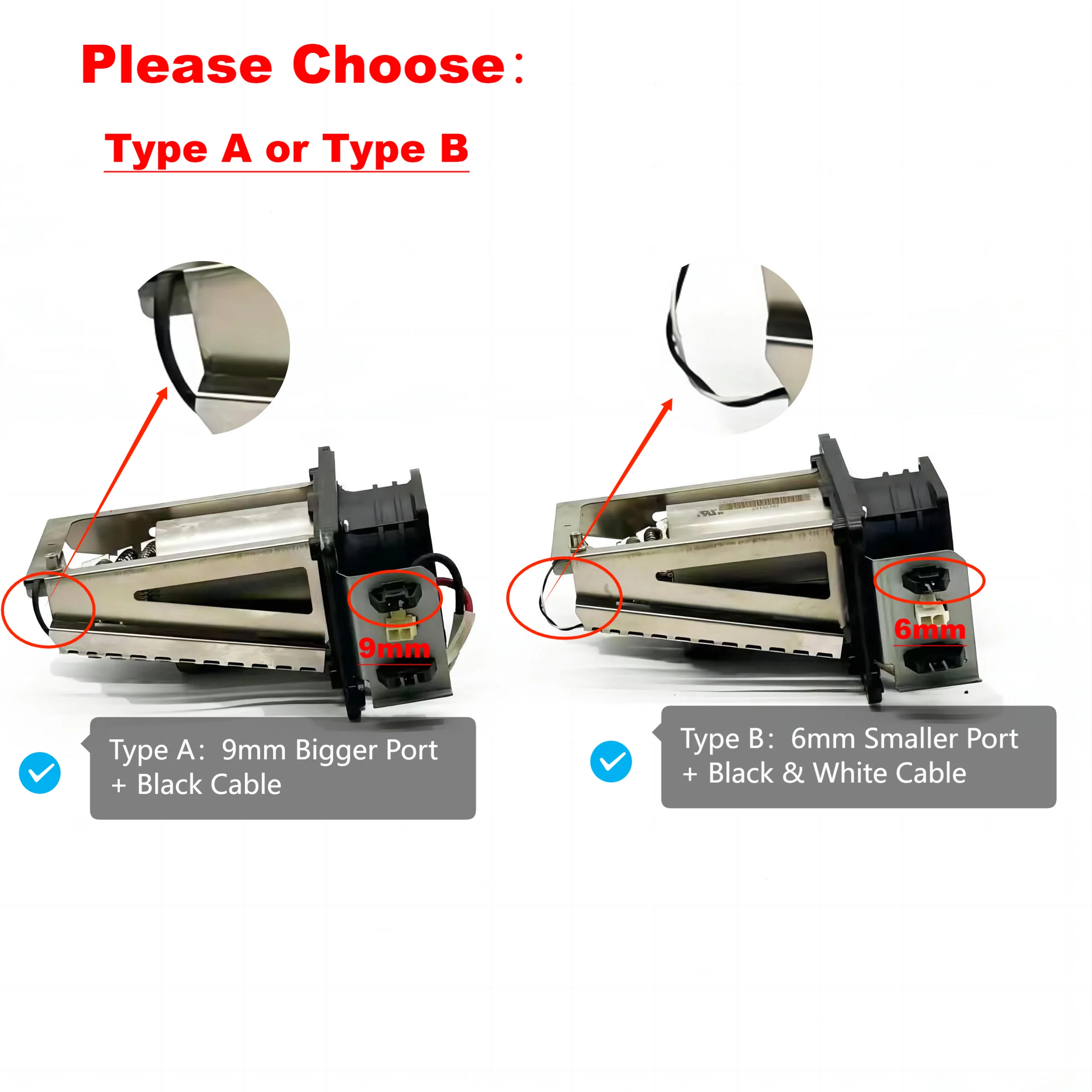 Imagem -01 - Conjunto de Aquecedores de Ventilador para Impressora Escolha o tipo a ou tipo b Usado B4h7067063 Apto para Designjet Latex 315 335 365 375 Apenas Pojan
