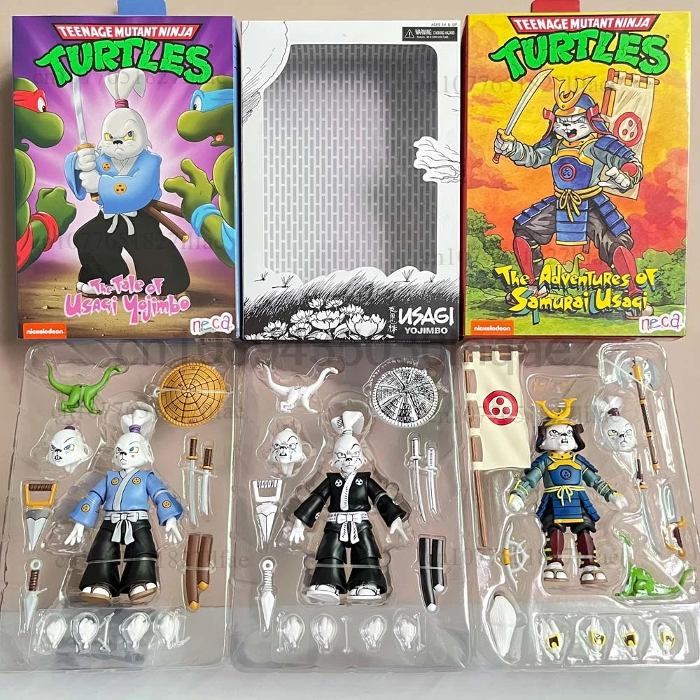 الأصلي NECA مياموتو أرنب أحادي اللون الملونة مغامرات الساموروي Usagi Yojimbo عمل نموذج لجسم اللعب غرفة ديكور #6