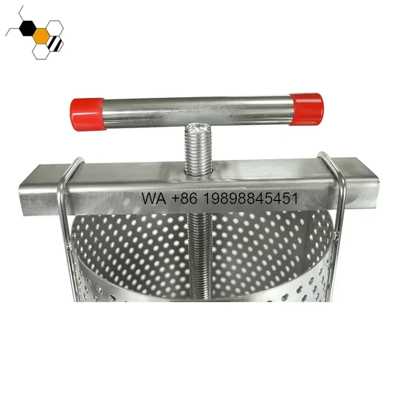 Wmwmnu for Multi-Sweet New 201 Stainless Steel Manual Honey Bee Wax Press with Extrusion Extraction Technology