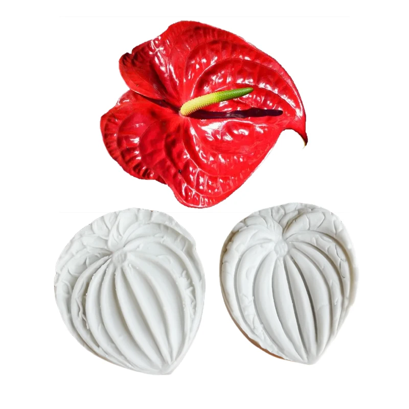 Anthurium  Petals Silicone Fondant Mould Cake Tools Chocolate Gumpaste Molds, Sugarcraft, Kitchen Gadget  M2356