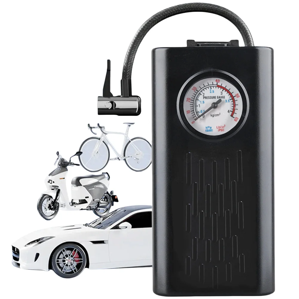 

Портативный беспроводной насос для накачивания шин, электрический воздушный компрессор, 12 В, USB, автомобильный насос для накачивания шин, воздушный насос для мотоцикла, авто, велосипедный мяч