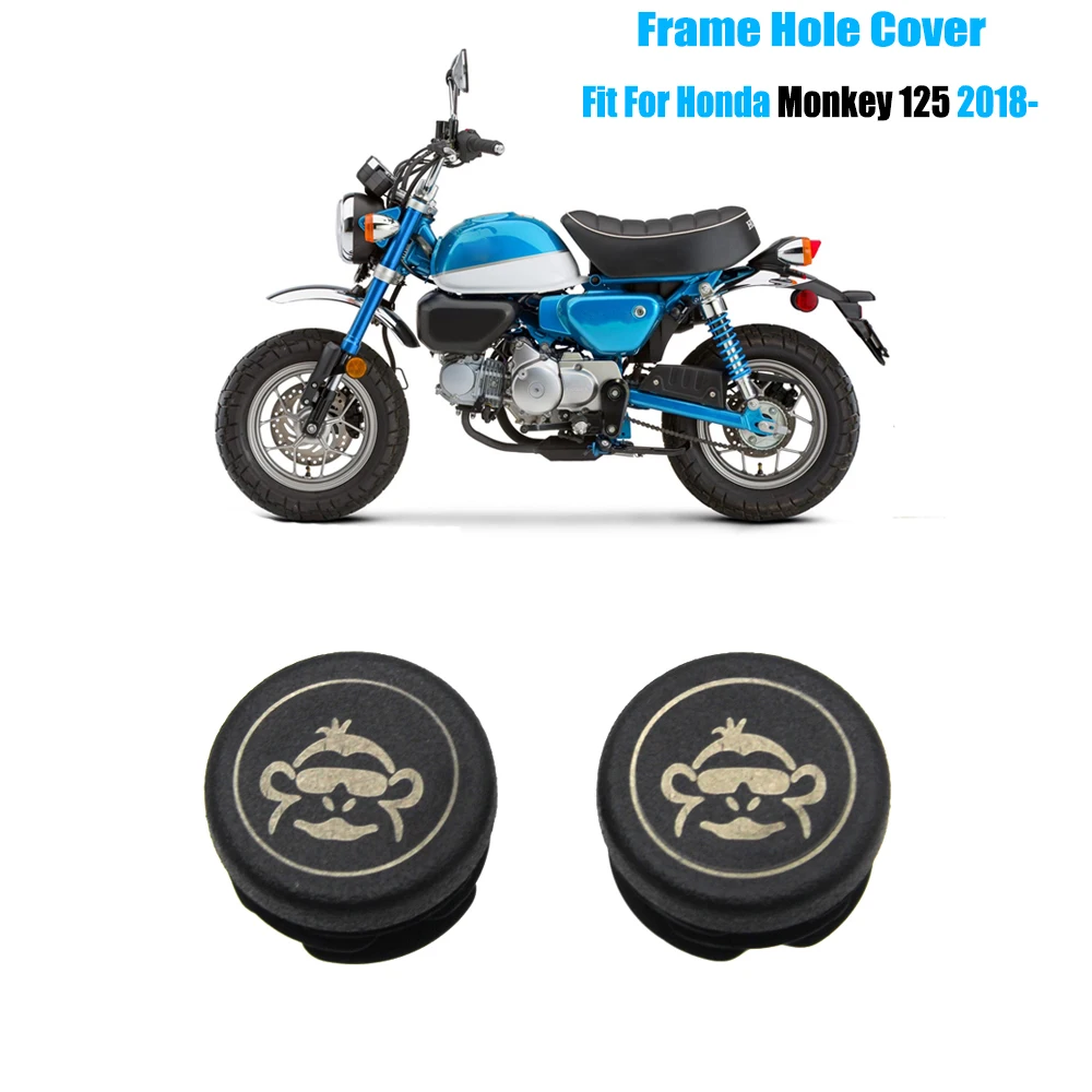 

2PCS Motorcycle Frame End Caps Frame Hole Cover Caps Plug Decorative For Honda Monkey 125 Monkey125 2018 2019 2020 2021-