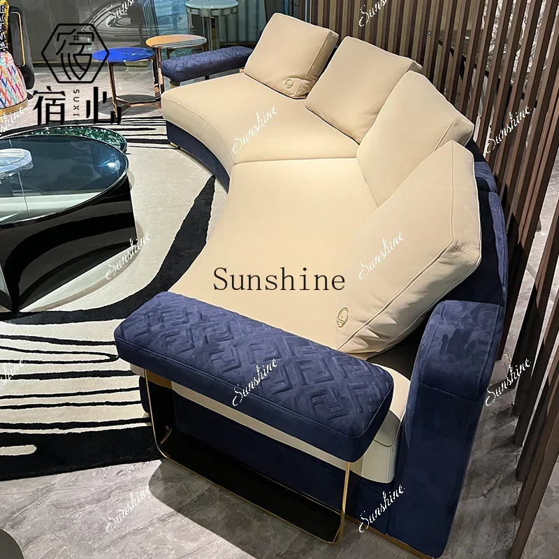 

Light luxury post-modern special-shaped sofa minimalist splicing luxury villa living room new model TF