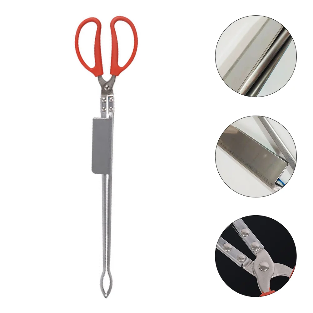 

Eel Clip Grabber Picking Tool Stainless Steel Crab Clamp Metal Claws Loach Non-slip Lobster Tong Multi-function Scissor Design