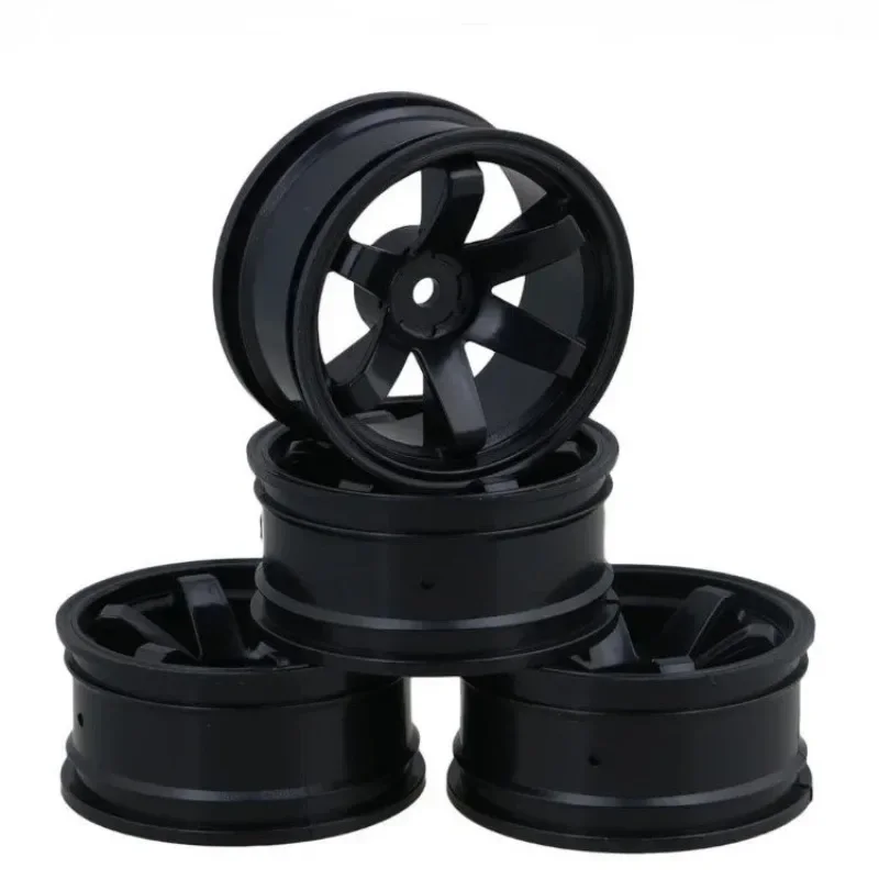 

4Pcs 75mm Rubber Rally Climbing Car Off-road Wheel Rim and Tires Hex For MN99S HSP HPI Wltoys 144001 MN90 RC Car