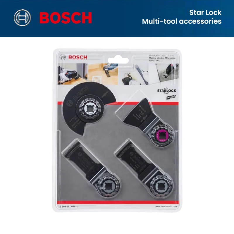 Bosch StarLock Accessories Floor Renovation 4pcs Set Soft Hard Wood Metal Cutting Saw Blades Professional Power Tool Accessories