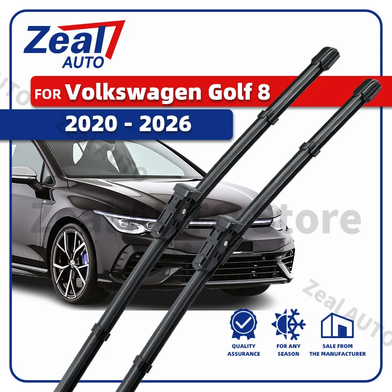 

LHD RHD Front Wiper Blades For Volkswagen VW Golf 8 VIII 2020 - 2026 Hatchback Variant R Line GTI Windshield Car Accessories