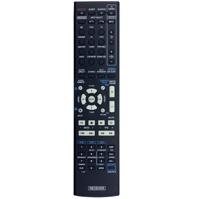 AXD7619 Replace Remote For Pioneer AV Receiver VSX-519V VSX-521-K VSX-1023 VSX-1024-K VSX-822-K VSX-1022-K VSX-1022