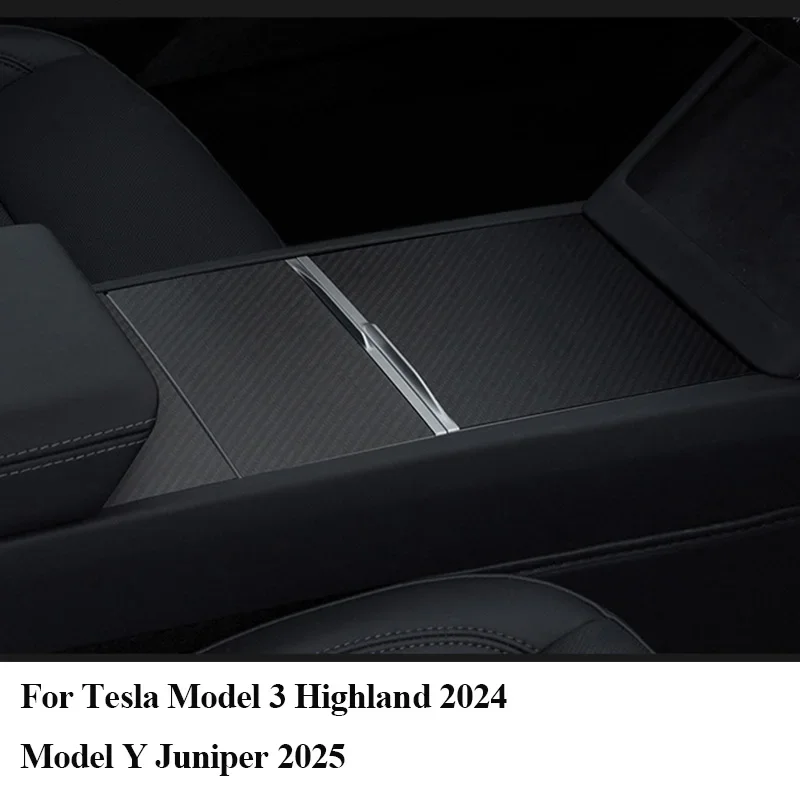 

Car Center Console Cover Central Control Panel For Tesla Model 3 Highland 2024 Y Juniper 2025 Protector Sticker Film Accessories
