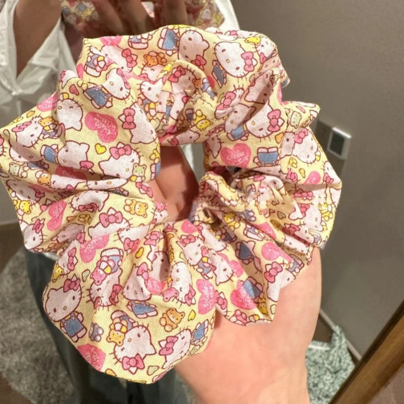 

Sanrio Hello Kitty веревка для волос милый аниме мультфильм KT кошка повязка для волос для девочек резинка модные аксессуары для волос праздничные подарки