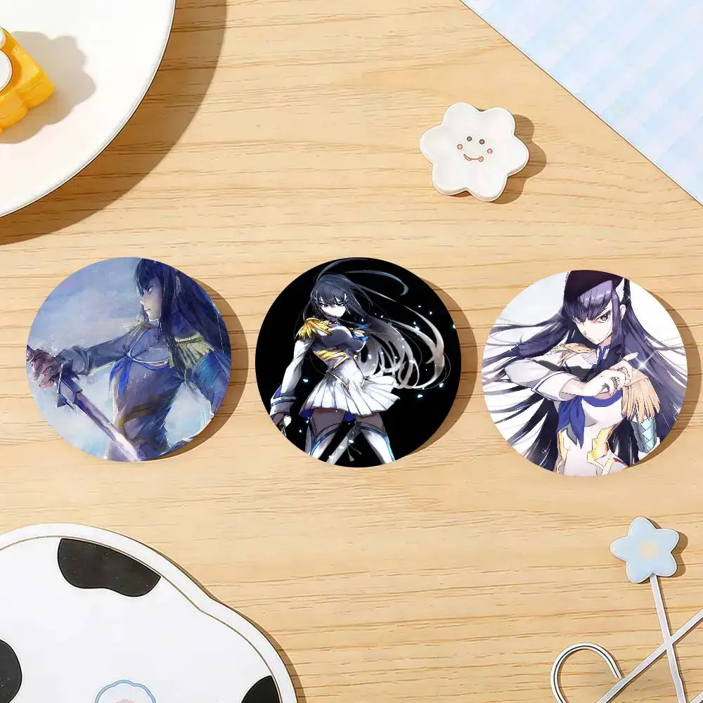 Satsuki Fantasy Animation K-Kill La Kill Badge Tinplate Meme Round Brooch For Hat Bag Creative Lapel Jewelry Accessories Gifts