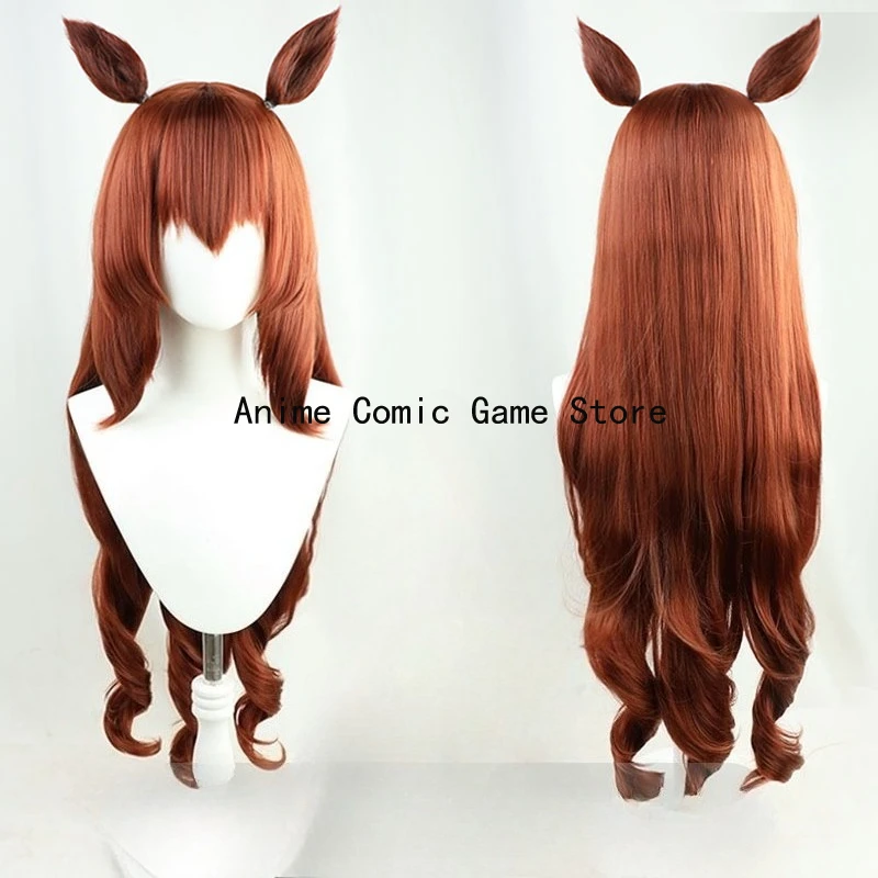 متوفر في المخزون شعر مستعار تأثيري لعبة أوما موسومي جميلة ديربي تأثيري الذيل الاصطناعية الشعر ألياف مقاومة للحرارة الباروكات + غطاء الباروكات