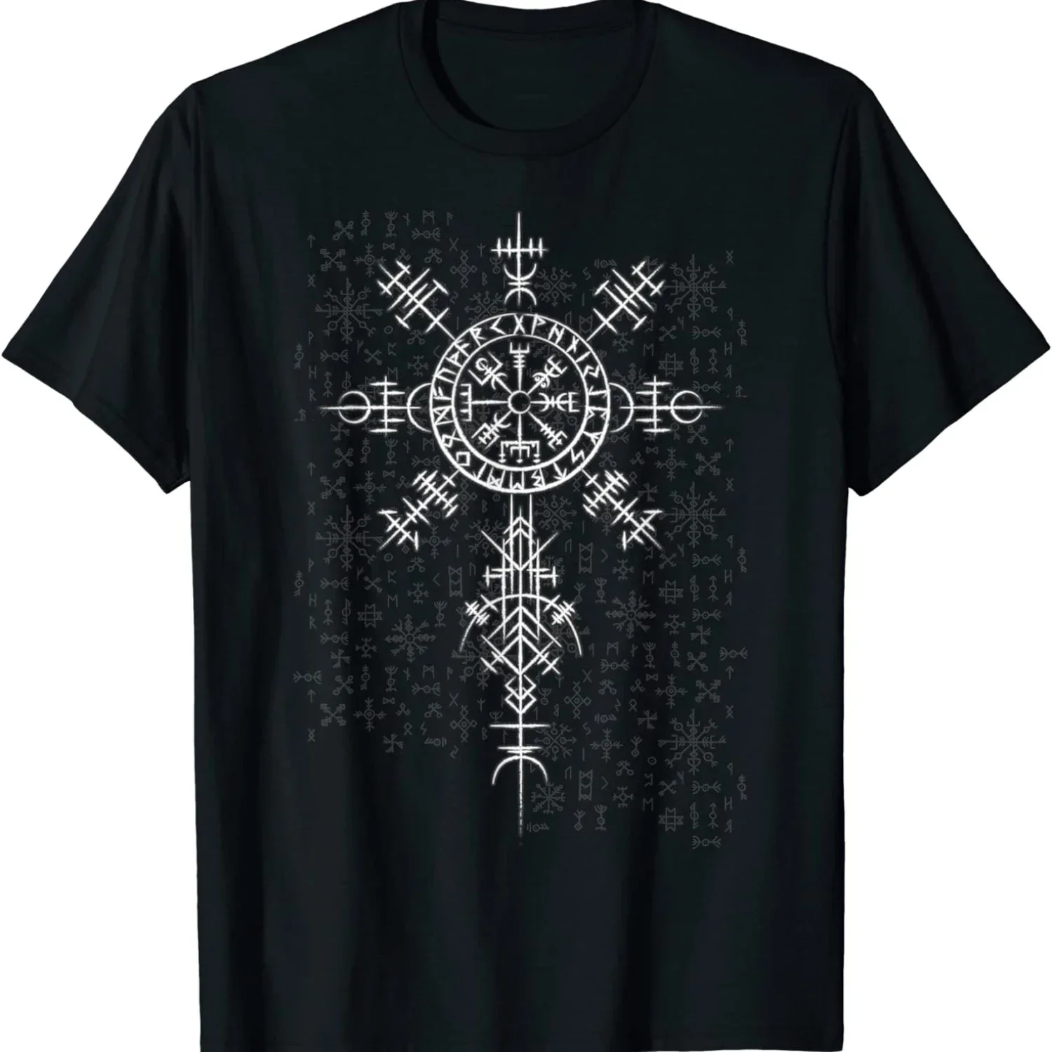 

Nordic Compass Rune Vegvisir Symbol T-Shirt 100% Cotton O-Neck Summer Short Sleeve Casual Mens Size S-5XL