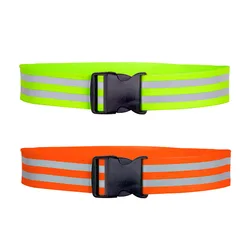 Reflective Belts Adjustable Reflective Glow Belt High Visibility Visible Night Safety Gear Waist Elastic Cycling Running Safety