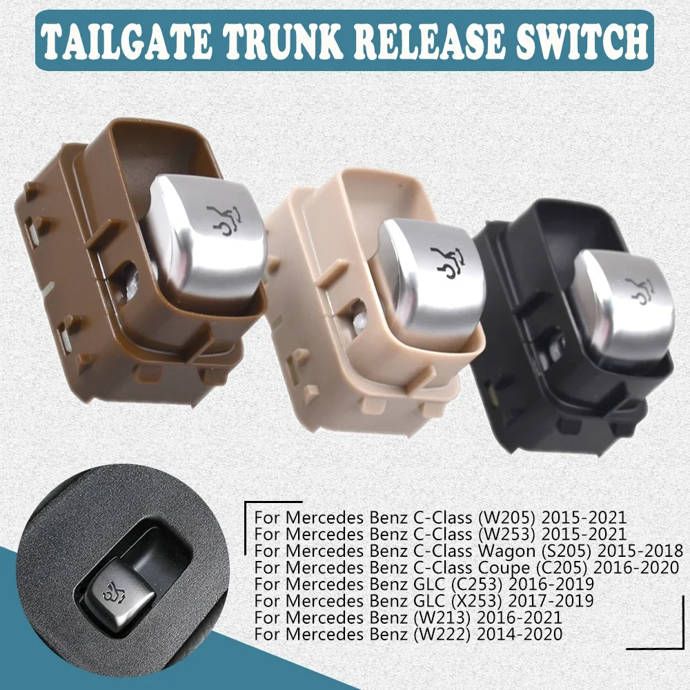 New Tailgate Trunk Release Switch A2059051713 For Mercedes-Benz W205 S205 C205 GLC C253 X253 Car Accessories