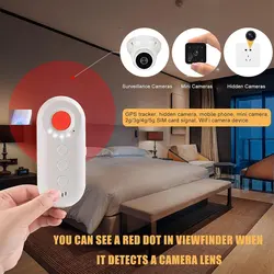 Portable Hotel Anti Candid Hidden Camera Detector Anti-theft Alarm Hotel Pinhole Infrared Automatic Bug Scanner Device USB