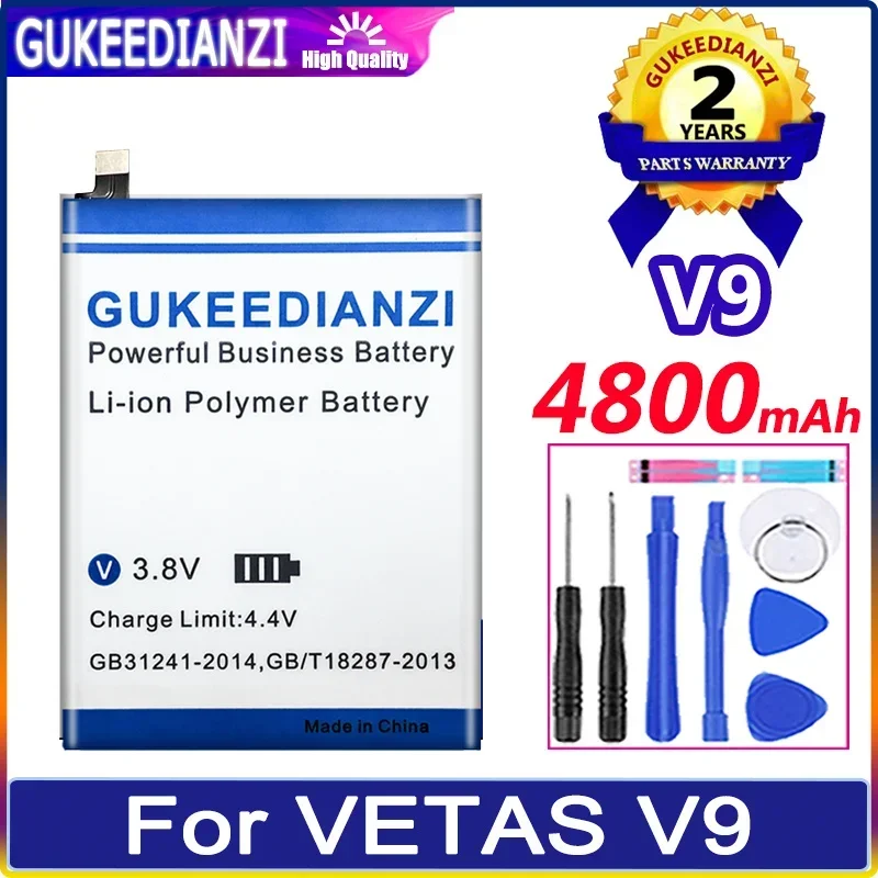 

Аккумулятор GUKEEDIANZI 4600mAh/4800mAh для VETAS V9 V10 мобильный телефон Bateria