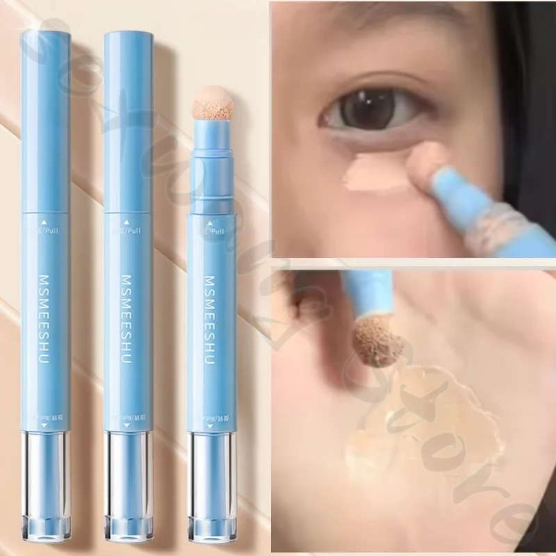 L'emulsione correttore impeccabile MSMEESHU copre macchie, segni dell'acne, strappi, illumina il viso e non è facile da rompere.