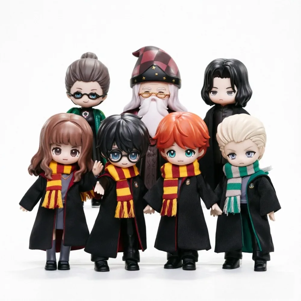 Figura BJD de Harry Potter, Caja Sorpresa, Hermione, Ron, Draco, Rostro Intercambiable, Ropa Extraíble, Juguete Coleccionable Articulado