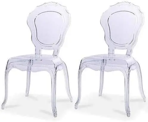 Xhome-Fauteuil Fantôme de Style Pepper, Chaise de Salle à Manger, Siège Long, Haut Fin, Designer Moderne, 2