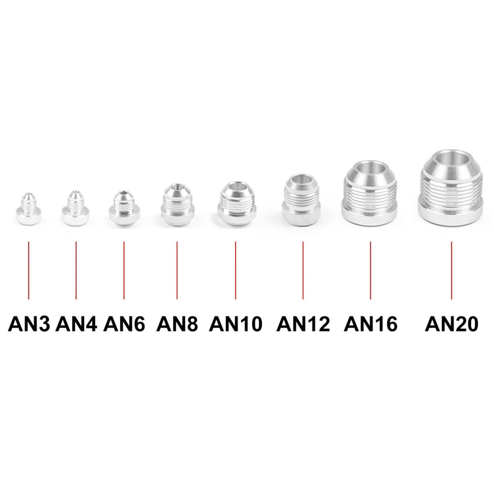 8 sizes to choose from，Male Weld on Bung Fitting Aluminum