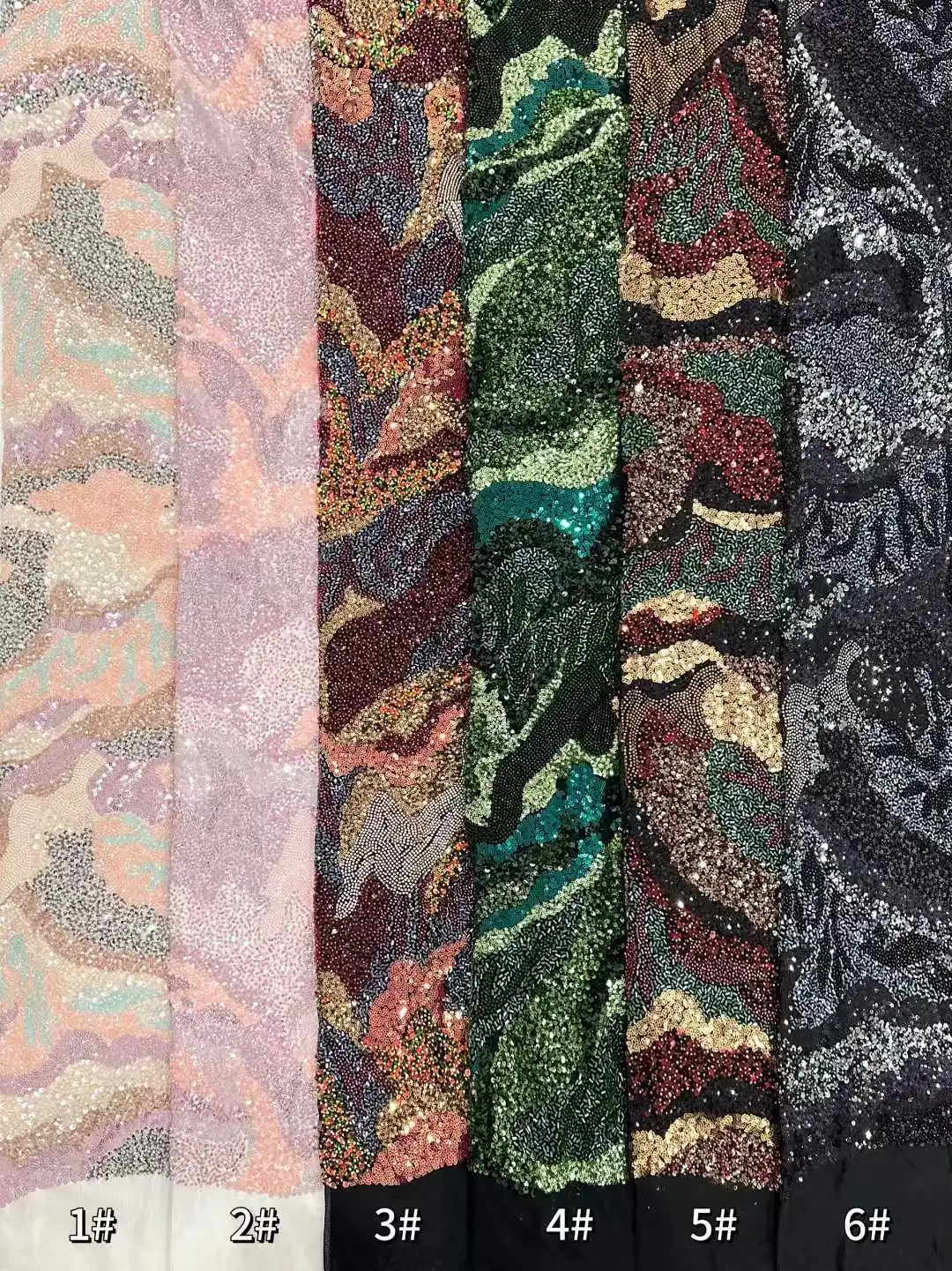 African Heavy Beaded Groom Lace Fabric High Quality French Mesh Lace Fabric Sequins Nigerian Lace Fabrics For Wedding Dress Sew