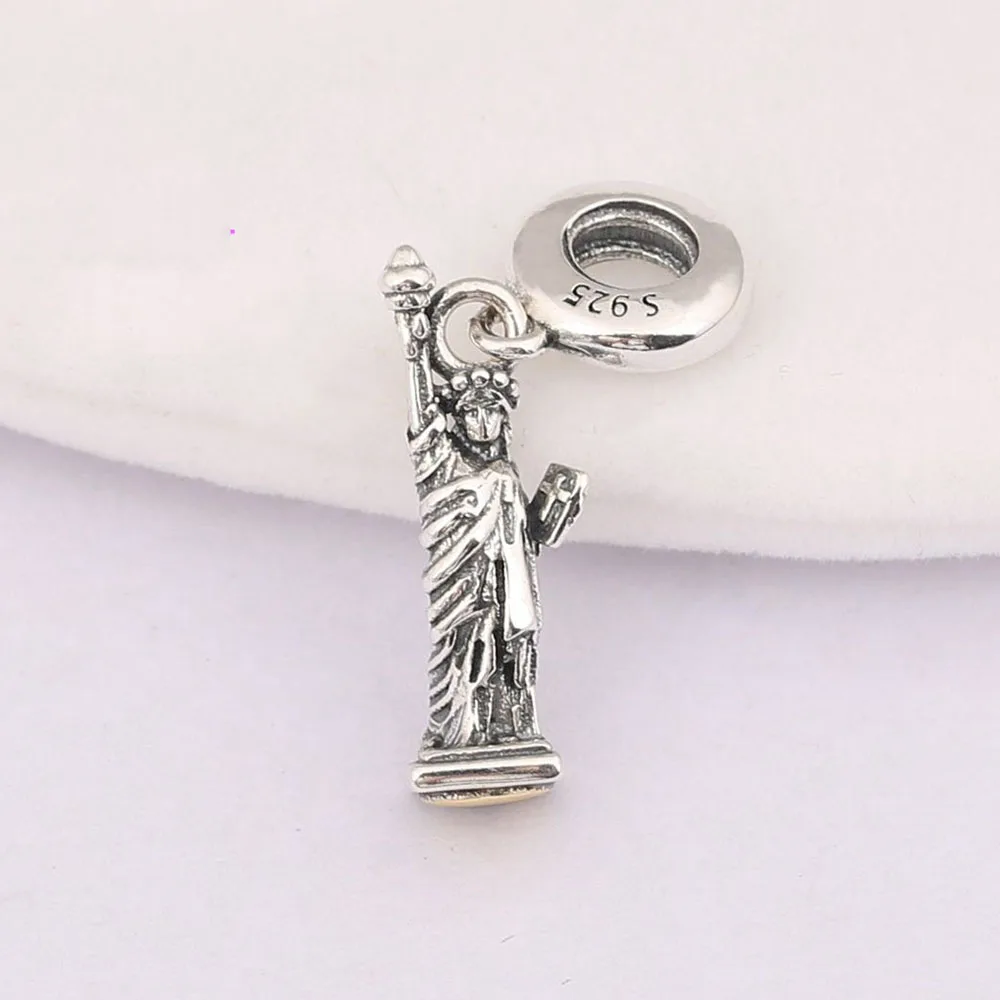 925 Sterling Silver Bead Big Ben Roman Colosseum Charles Bridge Pendant Charm Fit Fashion Women Bracelet Bangle Gift DIY Jewelry